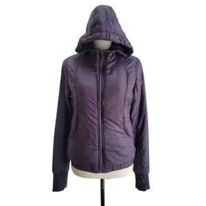 Lululemon Scuba Hoodie Full Zip‎ Glyde Jacket Boysenberry Purple Size 6